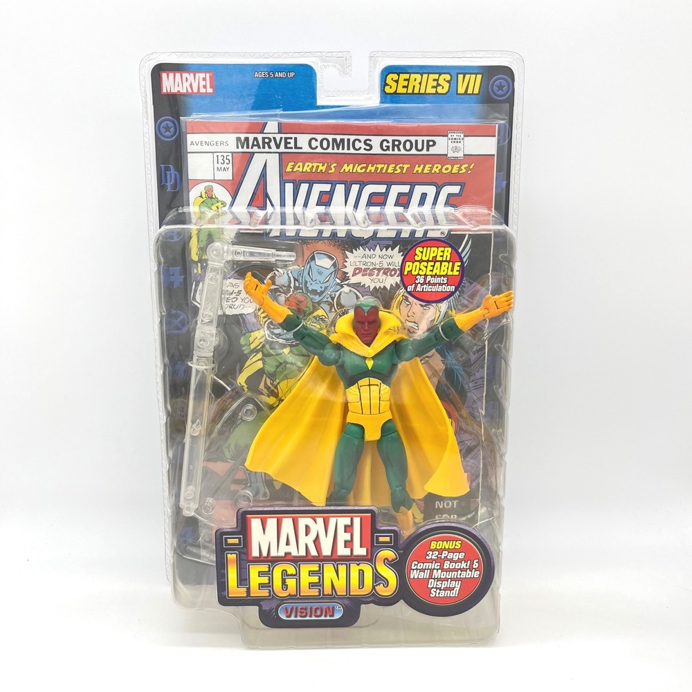Marvel Legends Series VII Vision Action Figure Toy Biz Avengers Comic Book New